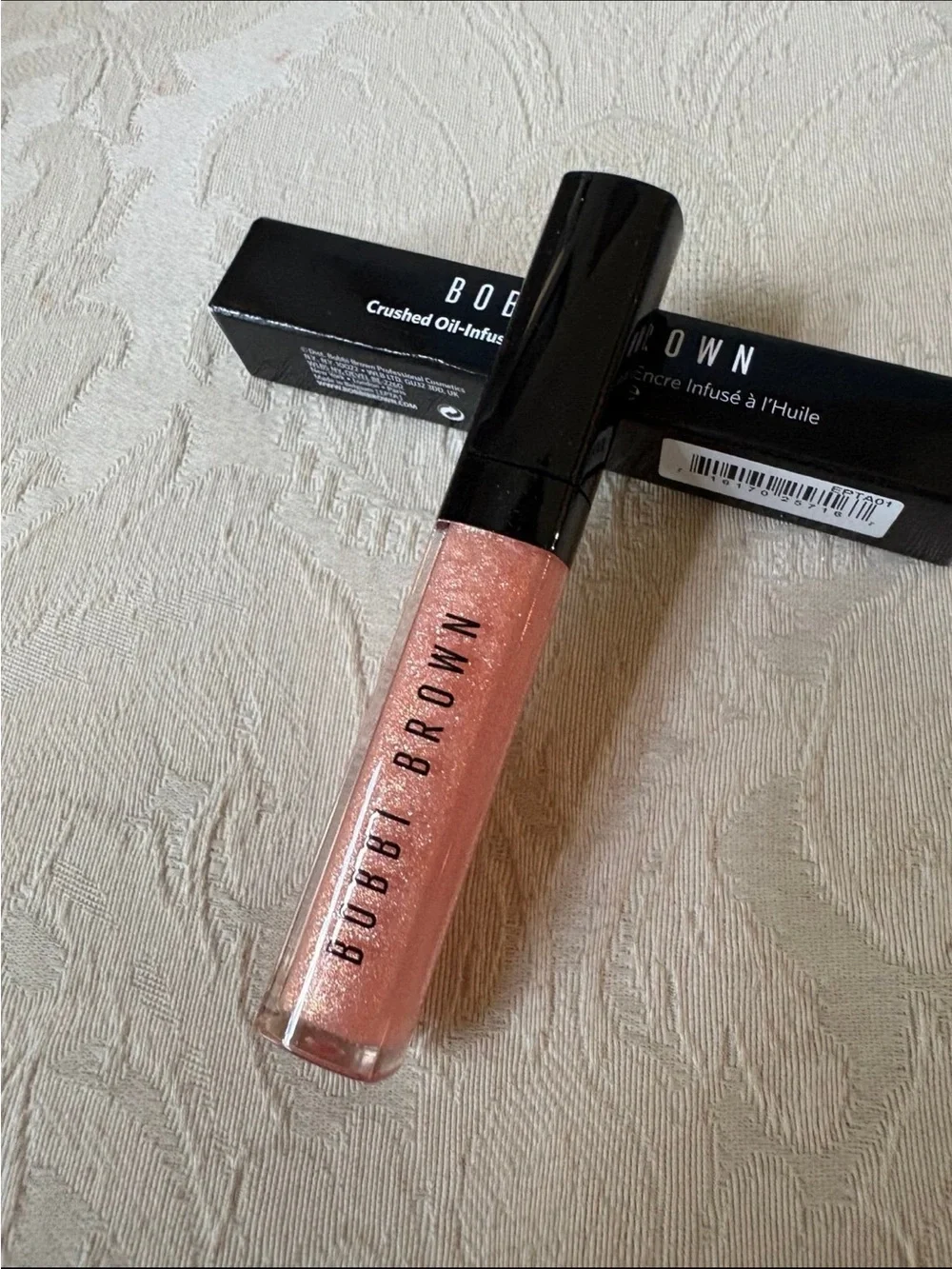 Bobbi Brown Crushed Oil Infused LipGloss — Bare Sparkle BNIB